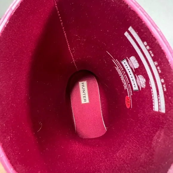 Hunter original short nebula women’s rain boot iridescent hayes burgundy size 7 - Picture 7 of 9